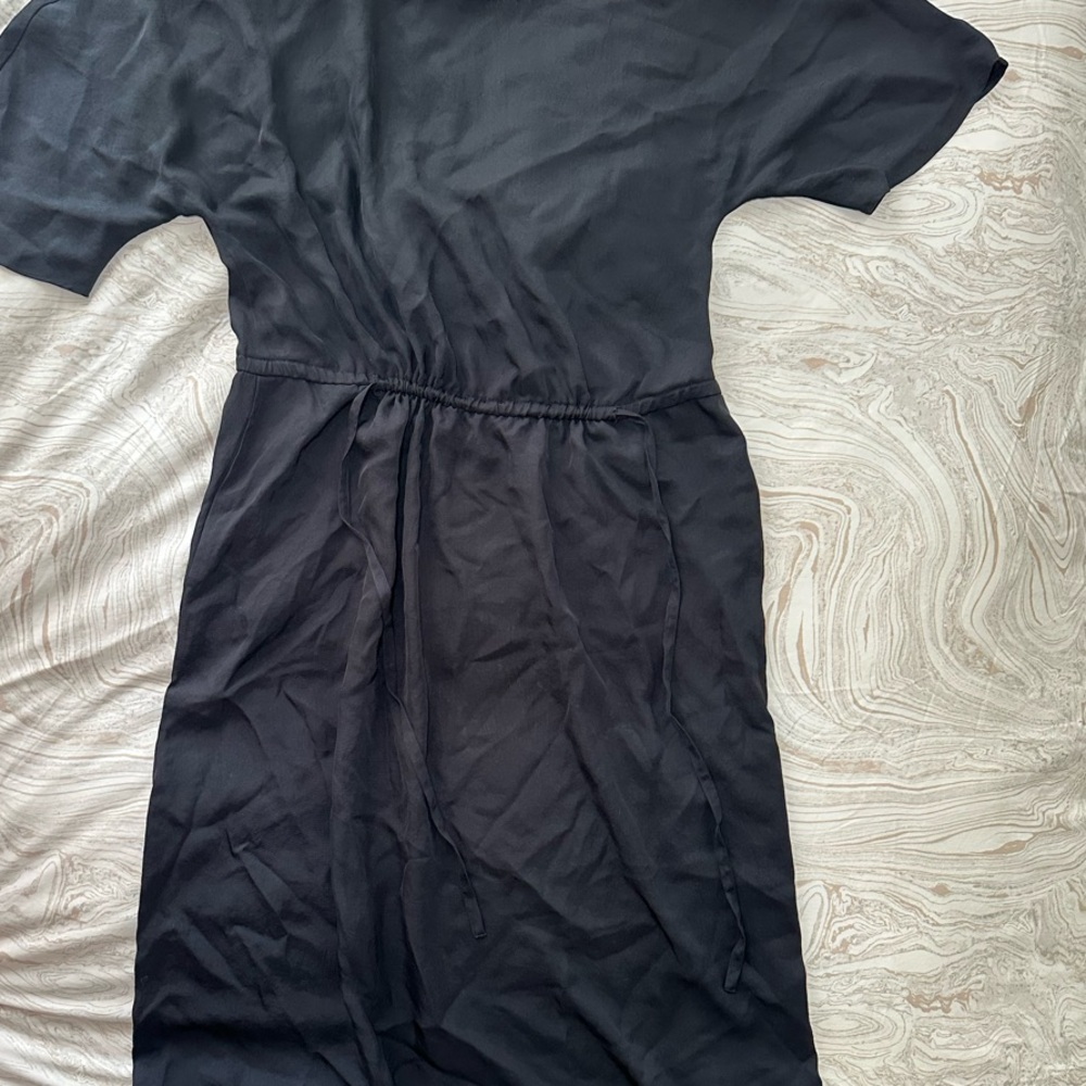 Vince Black Dolman Sleeve Sheath Dress
